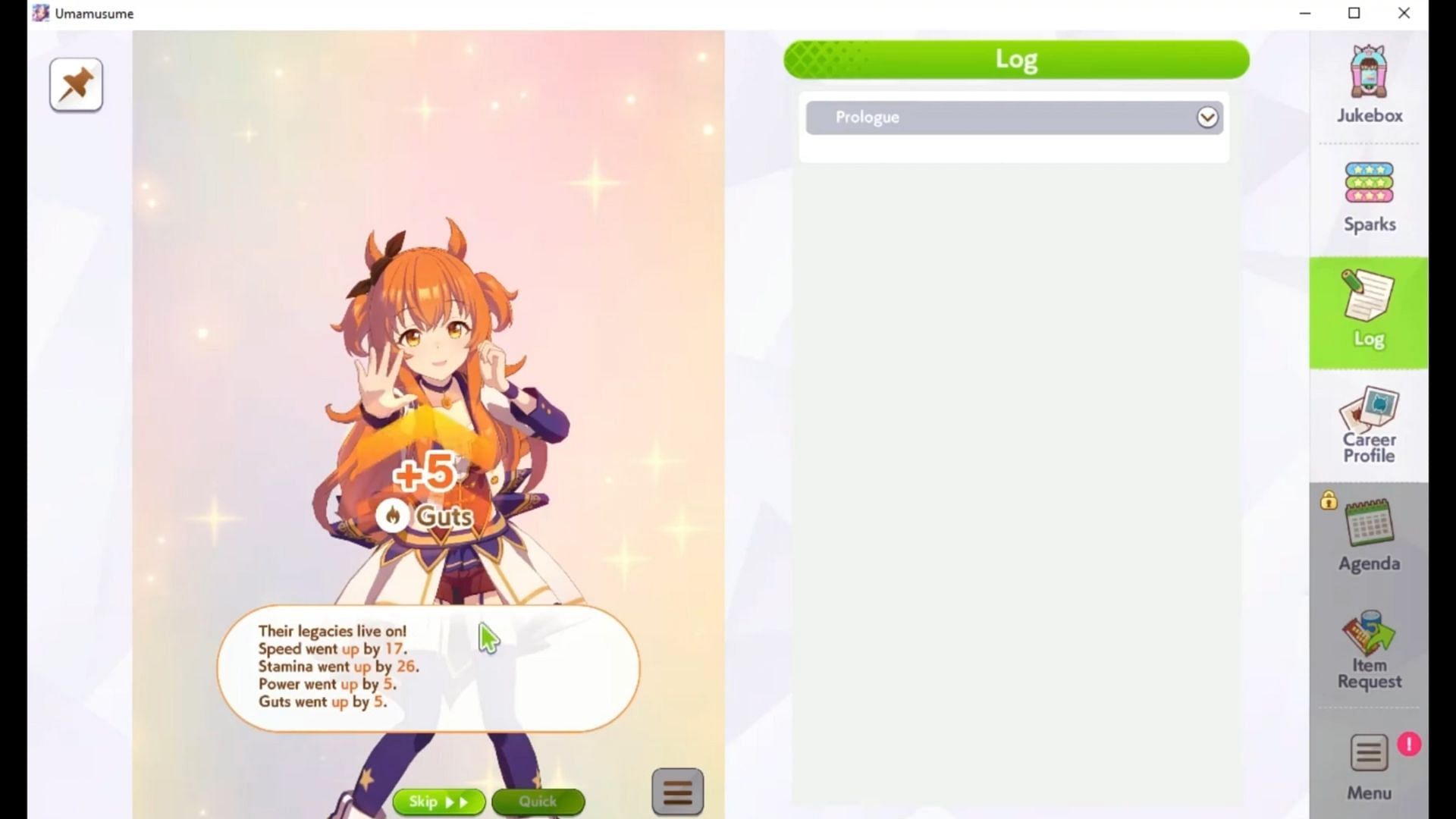 Upgrade the stats for a better result (Image via Cyagames)